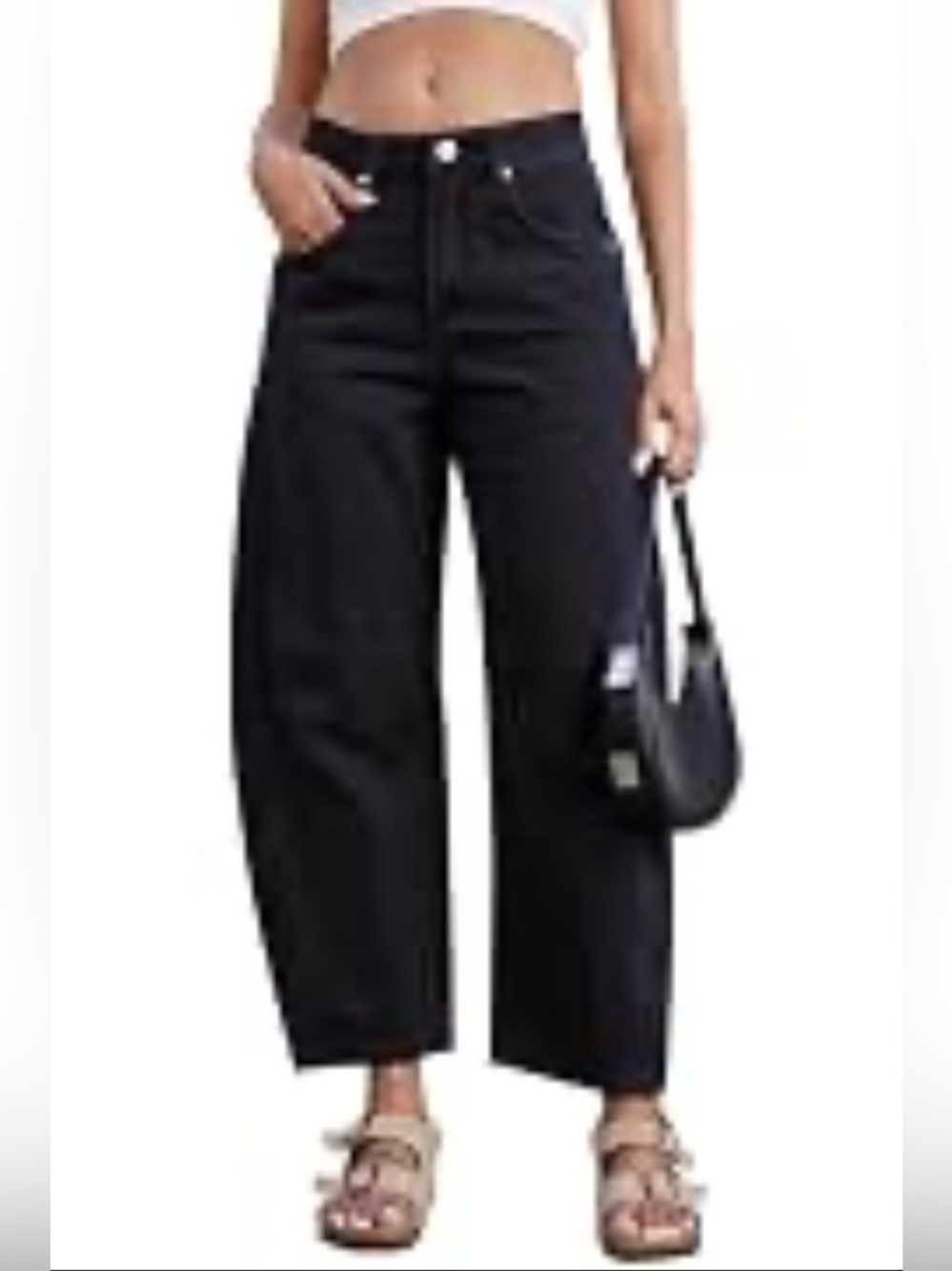 Universal Thread Black Wide-Leg High Rise Jeans